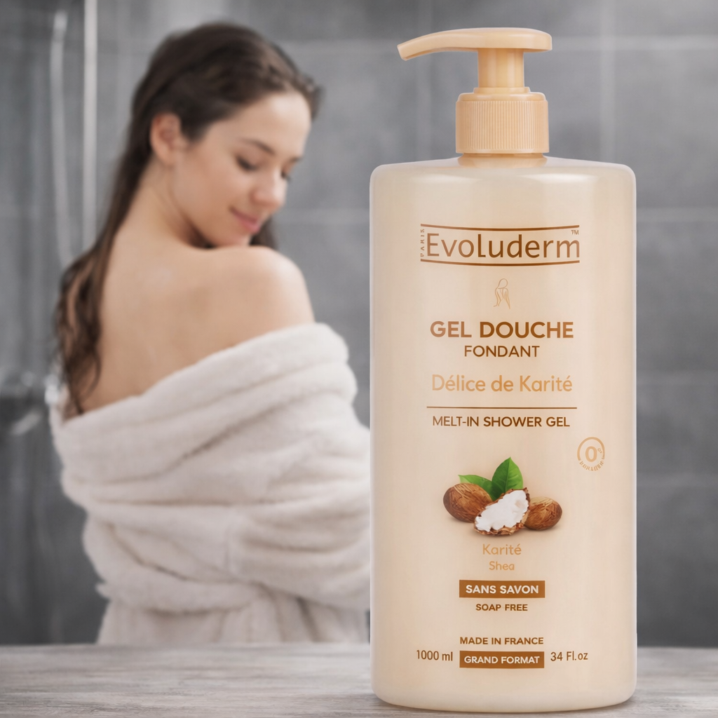 Gel douche Délice de Karité - Evoluderm - 1000 ml