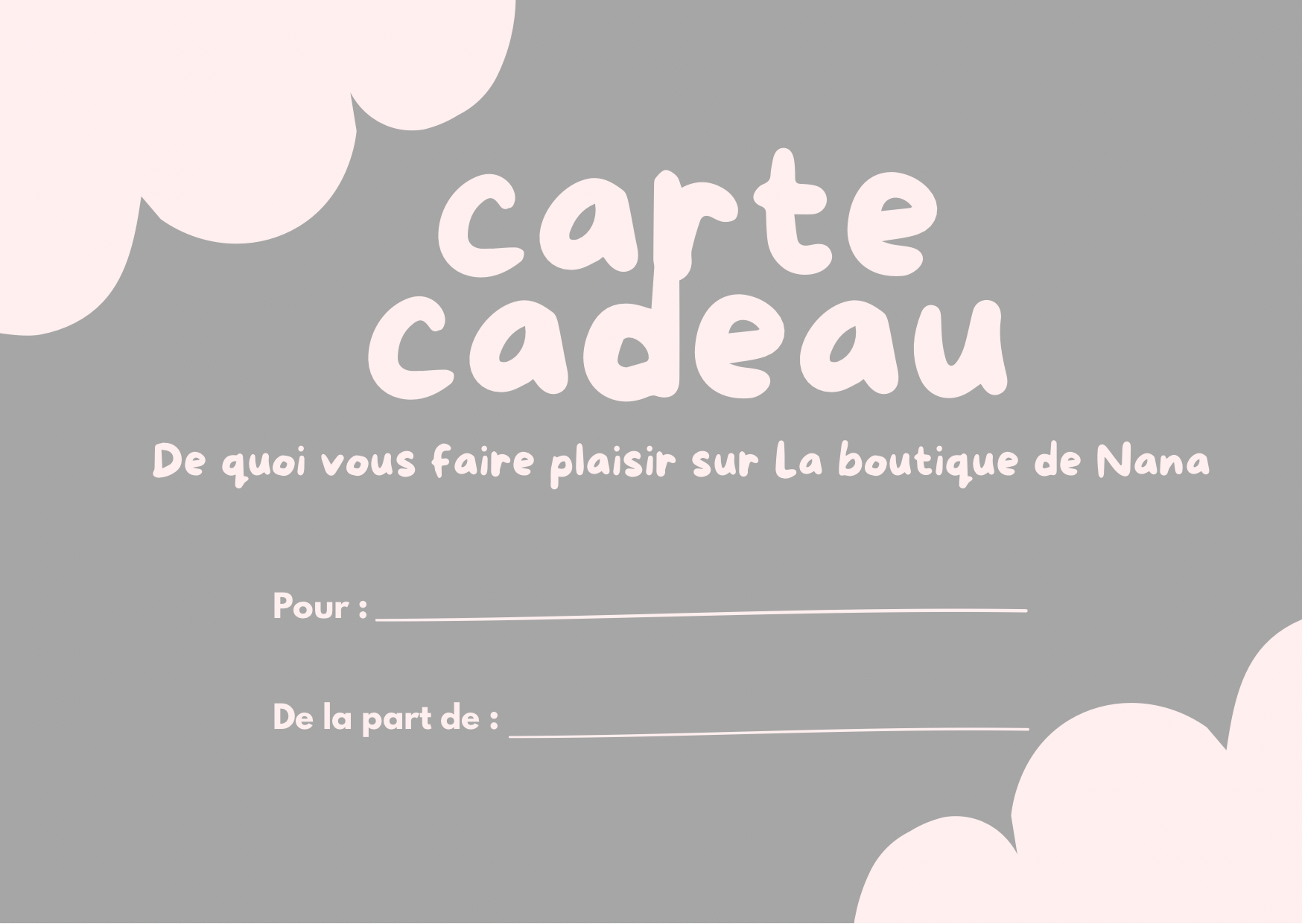 Carte cadeaux